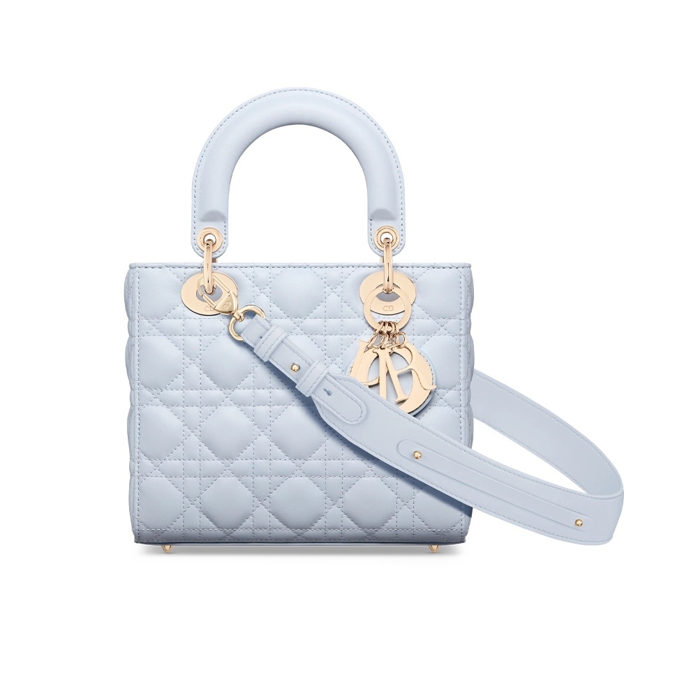 Dior Shirt Blue Lady Dior Bag Small w/tags